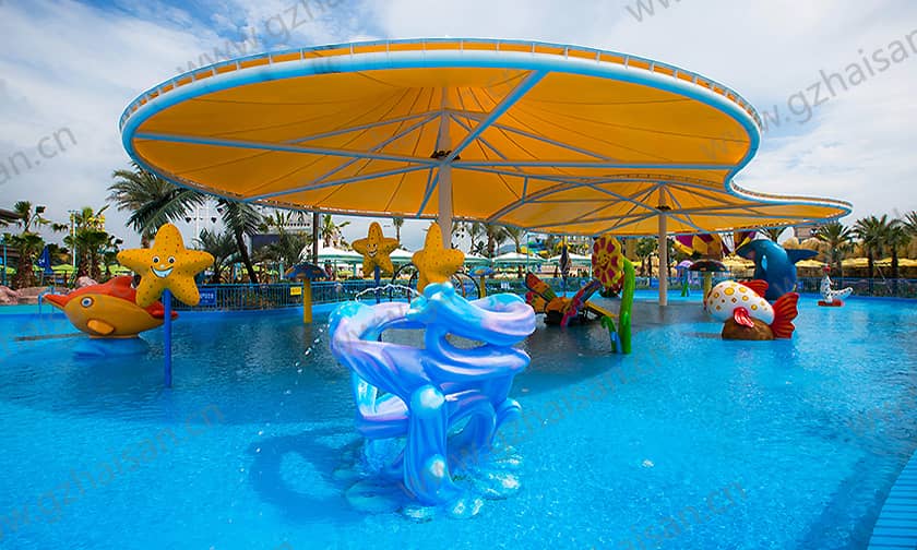 浙江宁波大目湾阿拉的海水上乐园小谐游乐场戏水小品