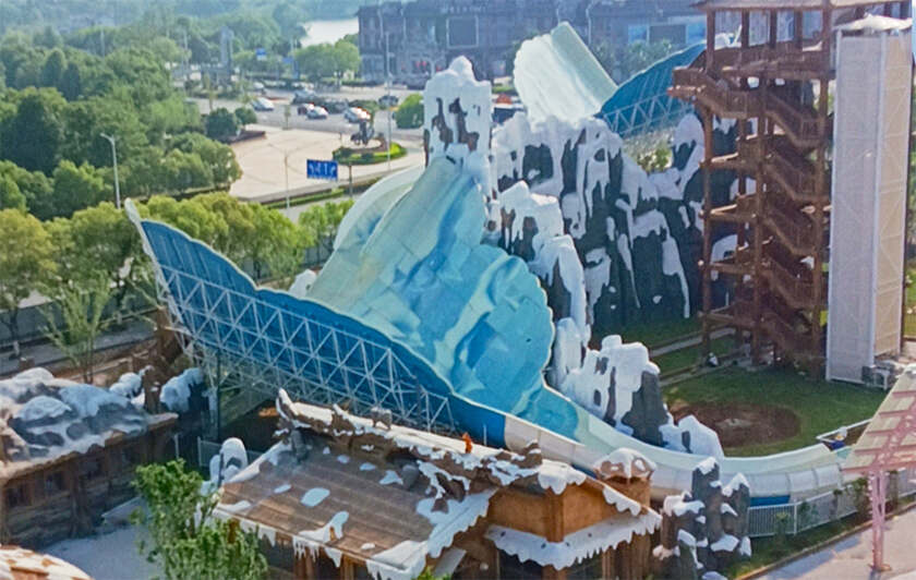 赣中首座综合性现代主题乐园！江西吉安欢乐世界水上游乐设备进入试滑验收阶段